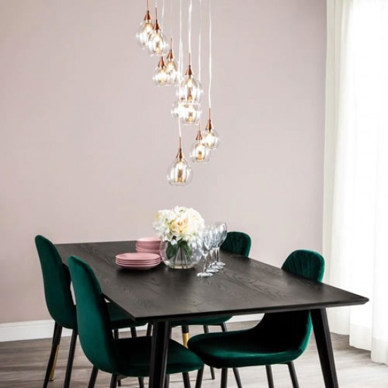 Carmella 10 Light Cluster Copper