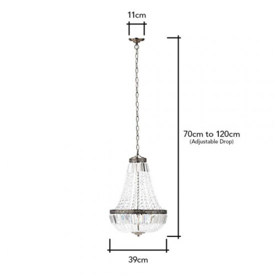 Esmeralda Pendant Antique Brass