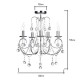 Sapparia Ceiling Light Chrome