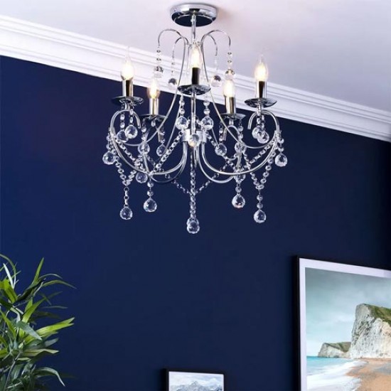 Sapparia Ceiling Light Chrome