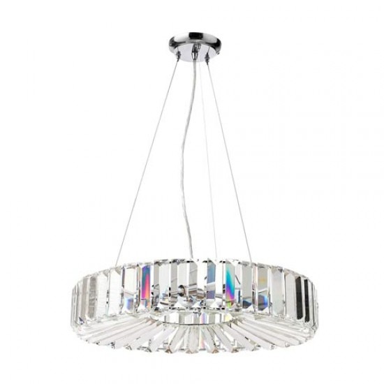 Renne Crystal Pendant Chrome