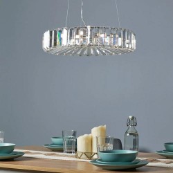 Renne Crystal Pendant Chrome