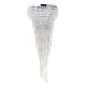 Leila Crystal Flush Polished Chrome