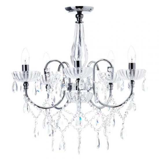 Edith Ceiling Light Chrome