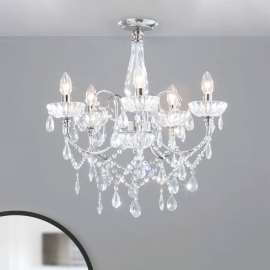 Edith Ceiling Light Chrome