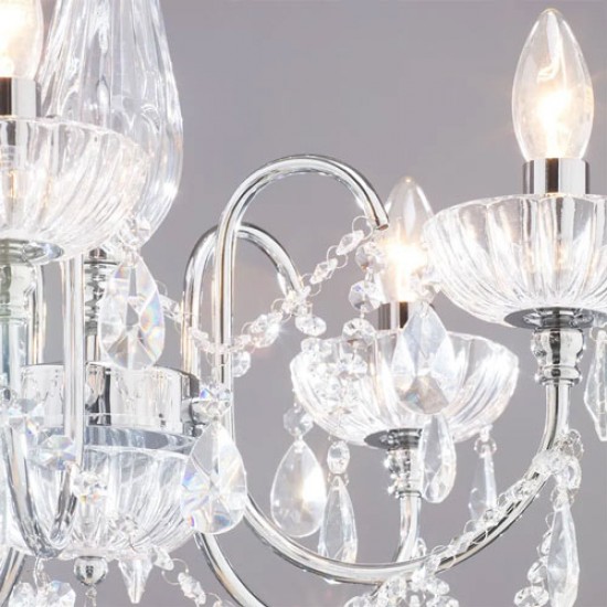 Edith Ceiling Light Chrome