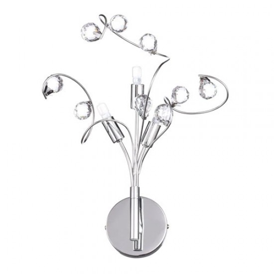 Lila Wall Light Chrome