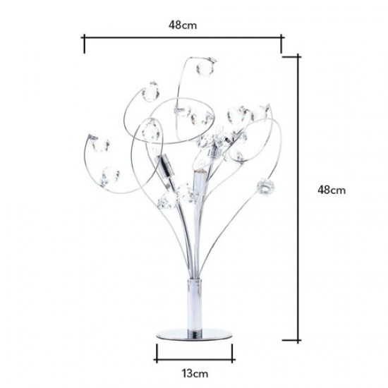 Lila Table Lamp Chrome
