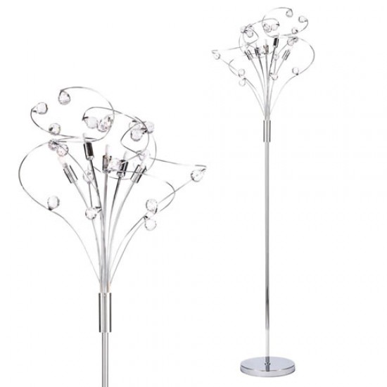 Lila Floor Lamp Chrome