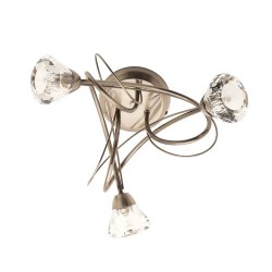 Marianne 3 Light Flush Antique Brass