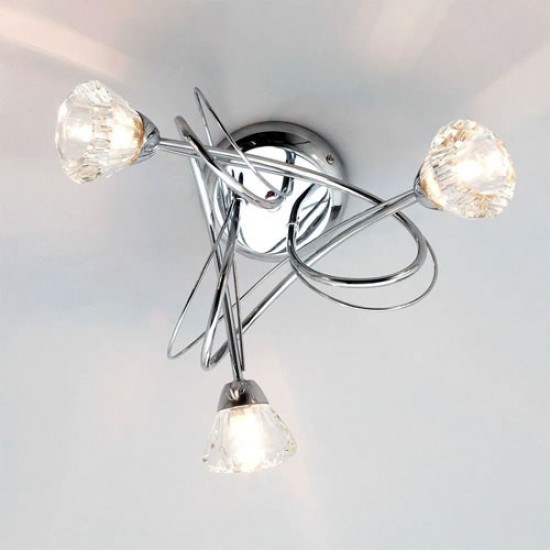 Marianne 3 Light Flush Chrome