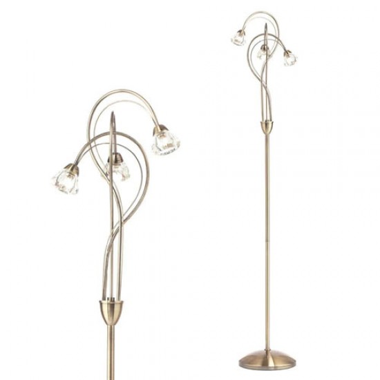 Marianne Floor Lamp Antique Brass