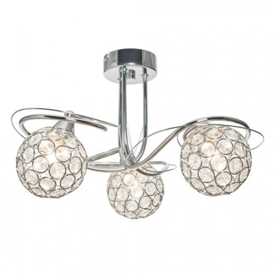 Orianna 3 Light Flush Chrome