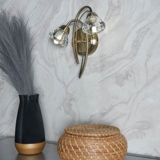 Marianne Wall Light Antique Brass