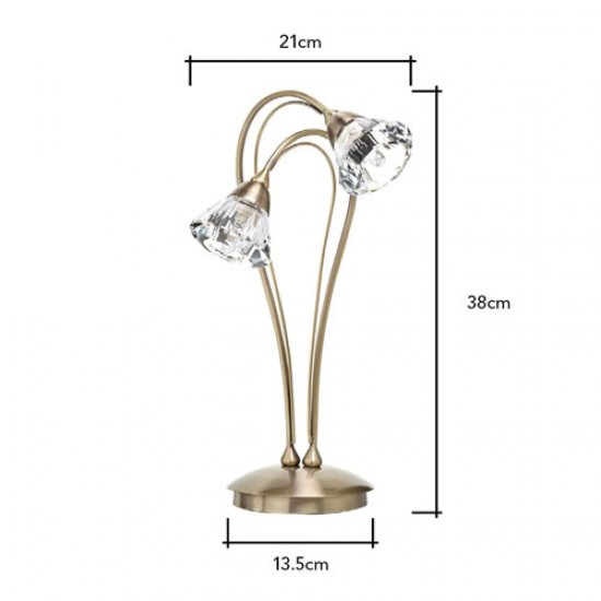 Marianne Table Lamp Antique Brass