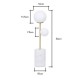 Forella Terrazzo Table Lamp, Brass