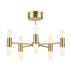Lois LED Chandelier Satin Brass