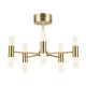 Lois LED Chandelier Satin Brass