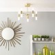 Lois LED Chandelier Satin Brass