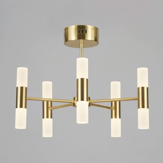 Lois LED Chandelier Satin Brass
