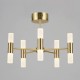 Lois LED Chandelier Satin Brass