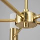 Lois LED Chandelier Satin Brass