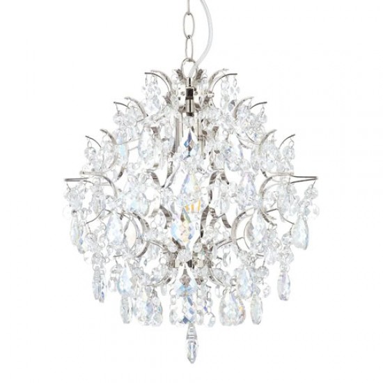 Lisa 1 Light Pendant, Nickel