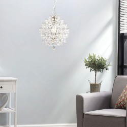 Lisa 1 Light Pendant, Nickel