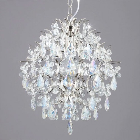 Lisa 1 Light Pendant, Nickel