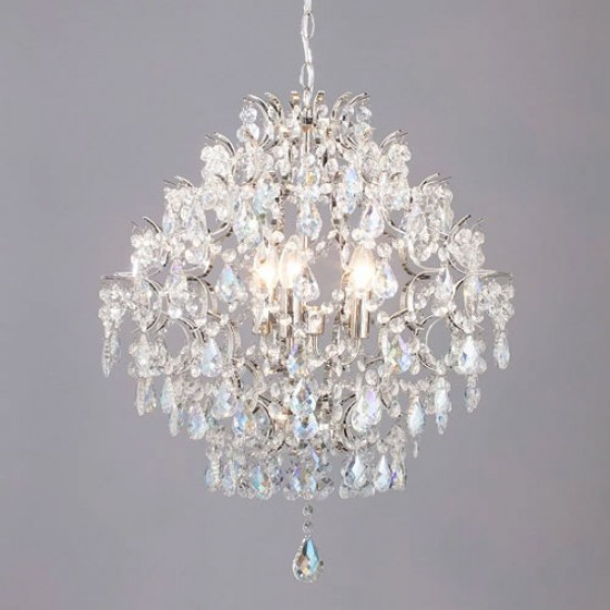 Lisa 3 Light Pendant, Nickel
