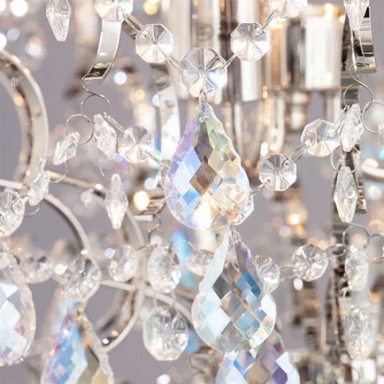 Lisa 3 Light Pendant, Nickel