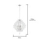 Lisa 3 Light Pendant, Nickel