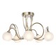 Soni 5 Light Flush Antique Brass