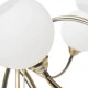 Soni 3 Light Flush Antique Brass 