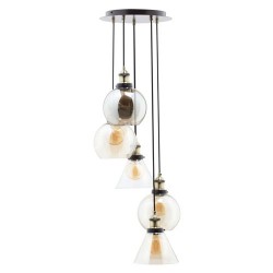Carter 5 Light Cascading Pendant Bronze/Brass 