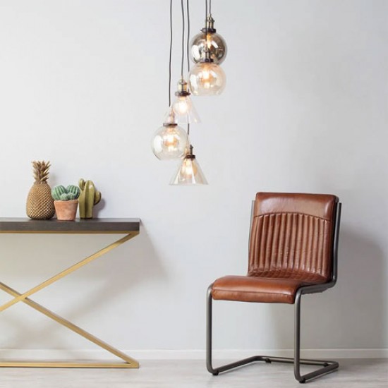 Carter 5 Light Cascading Pendant Bronze/Brass 