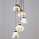 Carter 5 Light Cascading Pendant Bronze/Brass 
