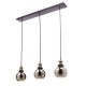 Carter 3 Light Diner Pendant Bronze/Brass/Smoke