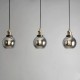 Carter 3 Light Diner Pendant Bronze/Brass/Smoke