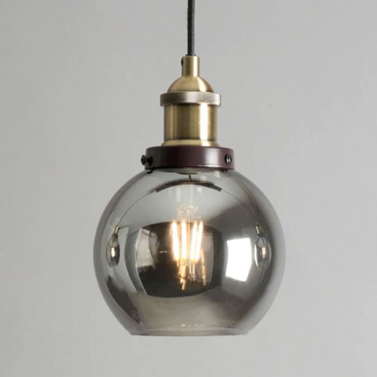 Carter 3 Light Diner Pendant Bronze/Brass/Smoke