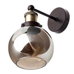 Carter Wall Light Bronze/Brass/Smoke