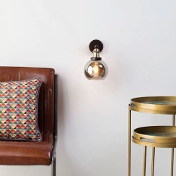 Carter Wall Light Bronze/Brass/Smoke