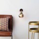 Carter Wall Light Bronze/Brass/Smoke