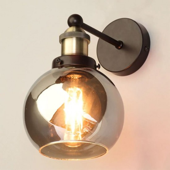 Carter Wall Light Bronze/Brass/Smoke
