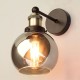 Carter Wall Light Bronze/Brass/Smoke