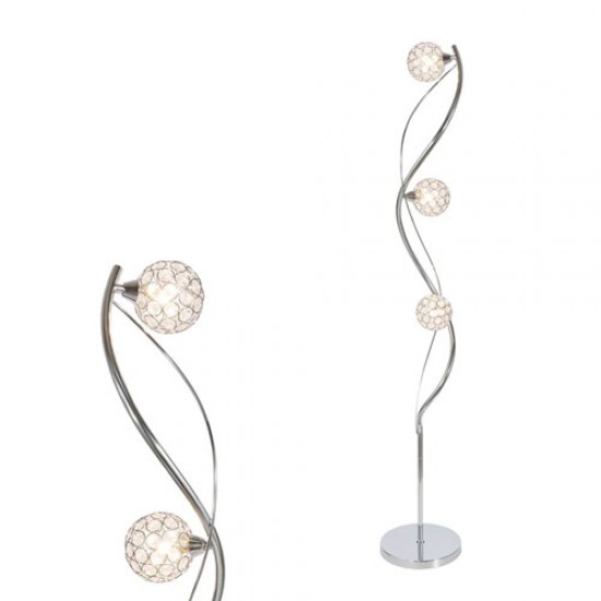 Orianna Floor Lamp Chrome