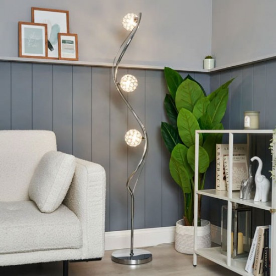 Orianna Floor Lamp Chrome