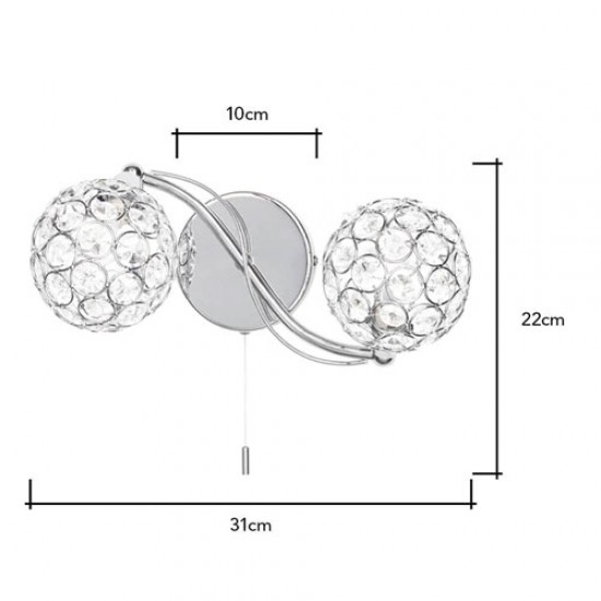Orianna Wall Light Chrome