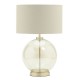 Metro Large Ball Table Lamp Champagne/Natural/Satin Brass