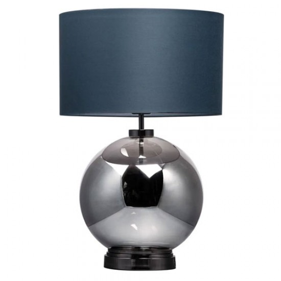 Metro Large Ball Table Lamp Smoke/Dark Grey/Black Nickel